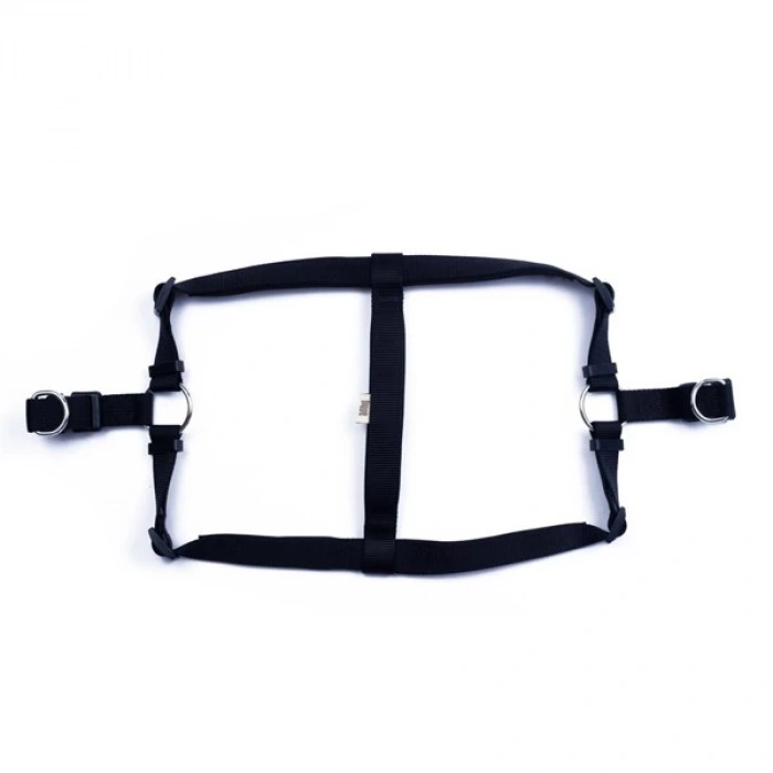 Doggie Comfort Dokuma Ronin Köpek Göğüs Tasması Xlarge Siyah 2.5x65-75 Cm