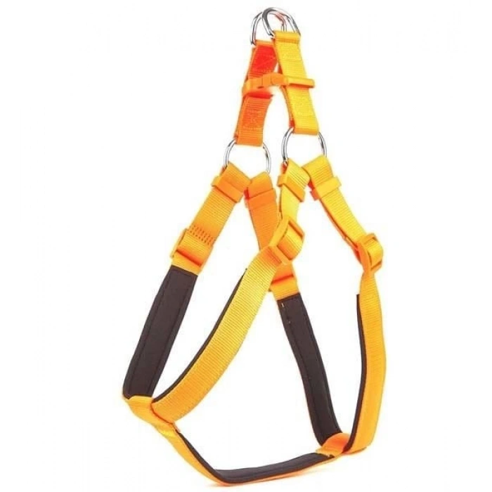 Doggie Comfort Dokuma Ronin Köpek Göğüs Tasması Xlarge Turuncu 2.5x65-75 Cm