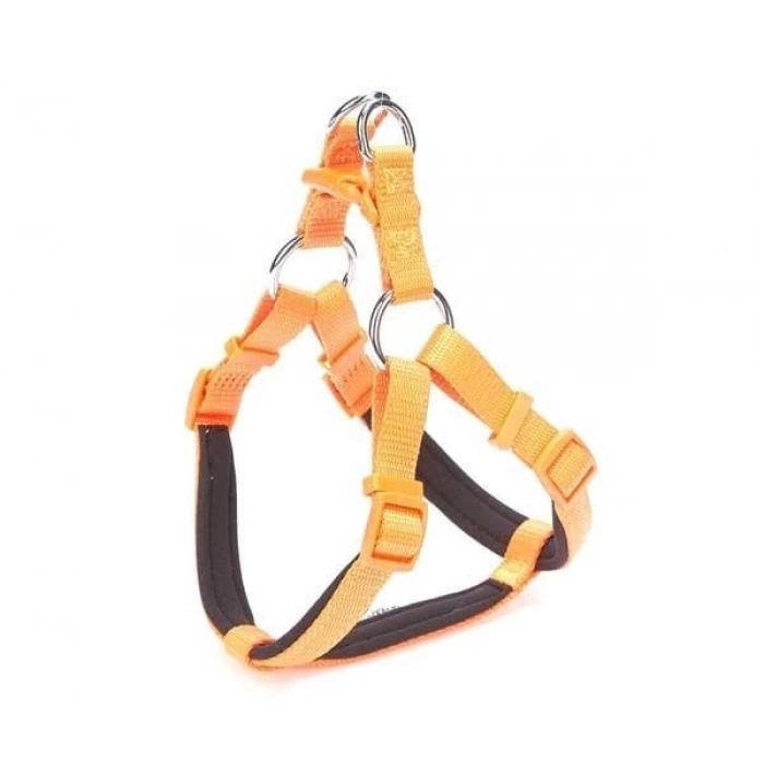 Doggie Comfort Dokuma Ronin Köpek Göğüs Tasması Xsmall Turuncu 1.5x35-45 Cm