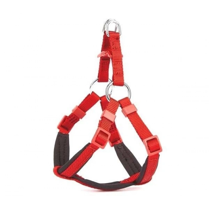 Doggie Comfort Dokuma Ronin Köpek Göğüs Tasması Xxsmall Kırmızı 1x30-35 Cm