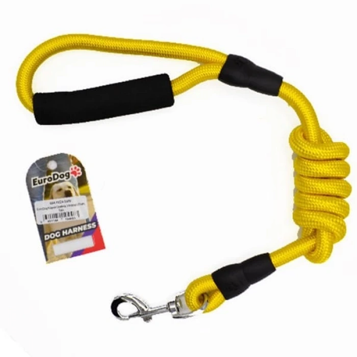 Euro Dog Köpek Uzatma Tasması Sarı 14 Mm 120 Cm