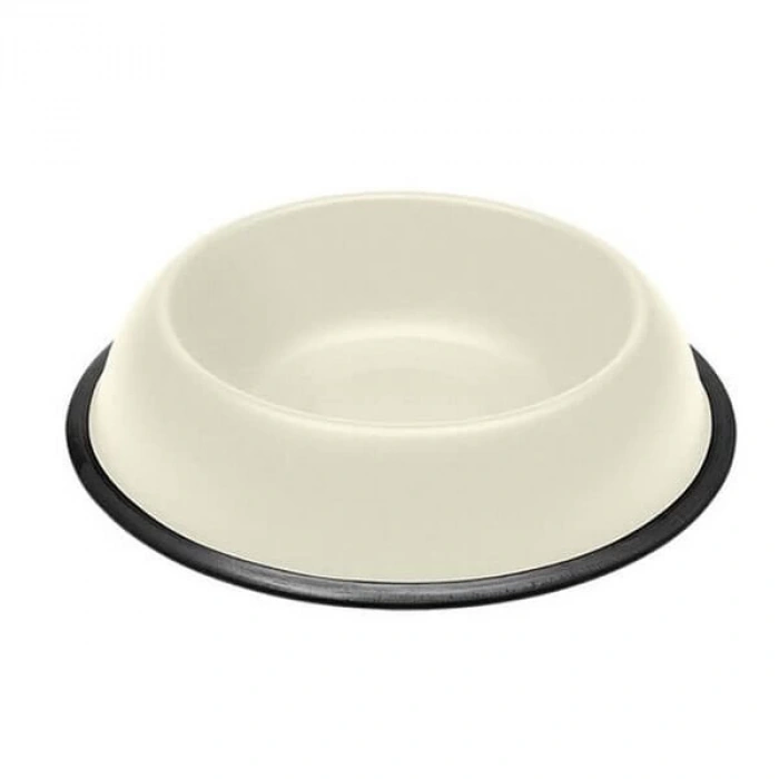 Ferplast Mıra Kc 80 Kaymaz Tabanlı Plastik Köpek Mama ve Su Kabı Beyaz 2500 Ml