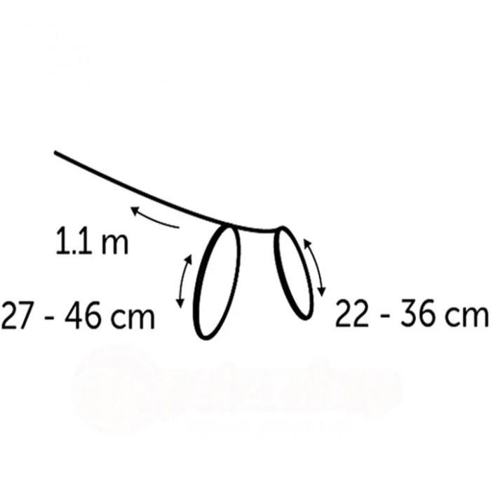 Flamingo Art Sportiv Kedi Göğüs Tasması Mavi 20-35 Cm 10 Mm