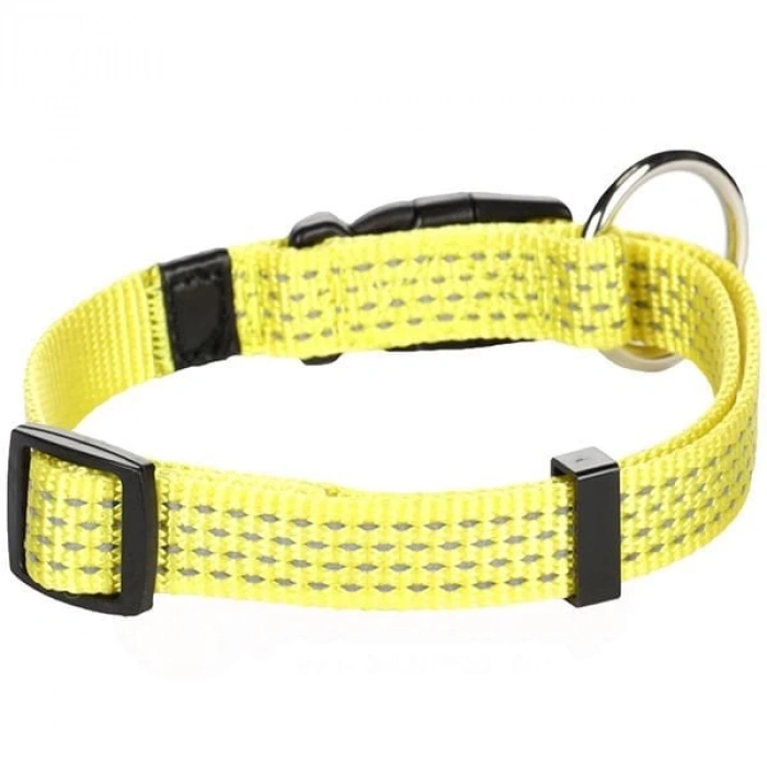 Flamingo Köpek Boyun Tasması Sarı 30-45 Cm
