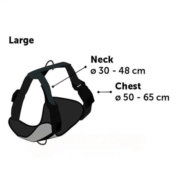 Flamingo Milou Köpek Göğüs Tasması Large Mavi 50-65 Cm