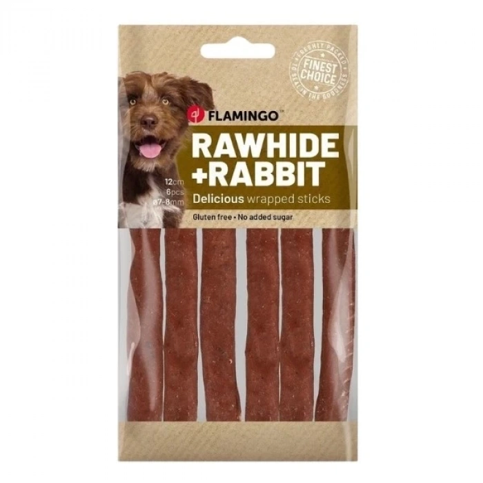 Flamingo Rhide Wrapped Sticks Tavşanlı Köpek Ödül Maması 70 Gr