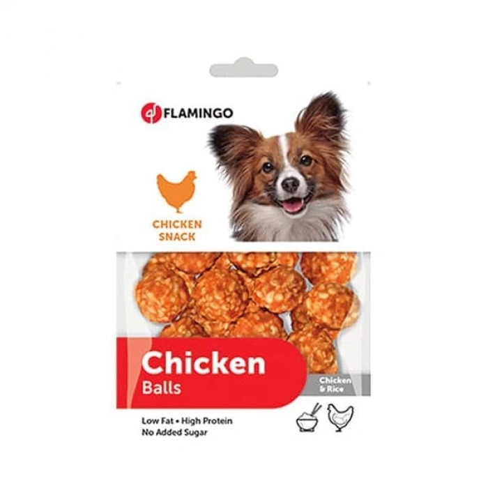 Flamingo Tavuklu ve Pirinçli Top Köpek Ödül Maması 75 Gr