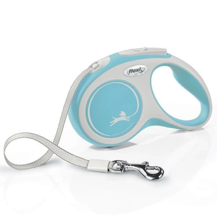 Flexi New Comfort Şerit Otomatik Köpek Gezdirme Tasması Xsmall Açık Mavi 3 Mt