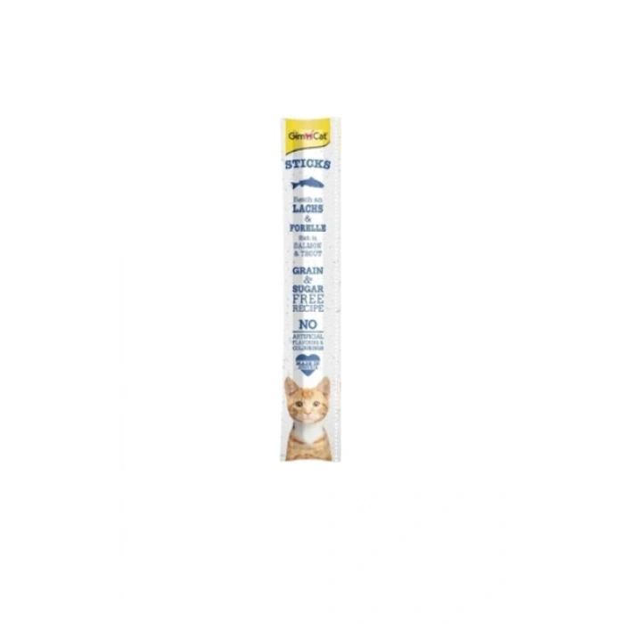 Gimcat Sticks Somonlu ve Alabalıklı Çubuk Kedi Ödül Maması 50 Gr