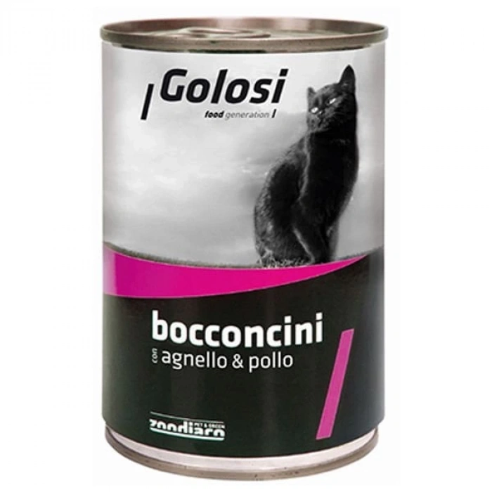 Golosi Kuzu Etli Tavuklu Yetişkin Konserve Kedi Maması 400 Gr