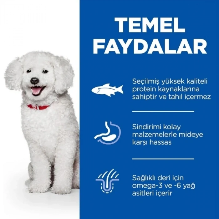Hills Science Plan Hypoallergenic Somonlu Mini Irk Tahılsız Yetişkin Köpek Maması 6 Kg