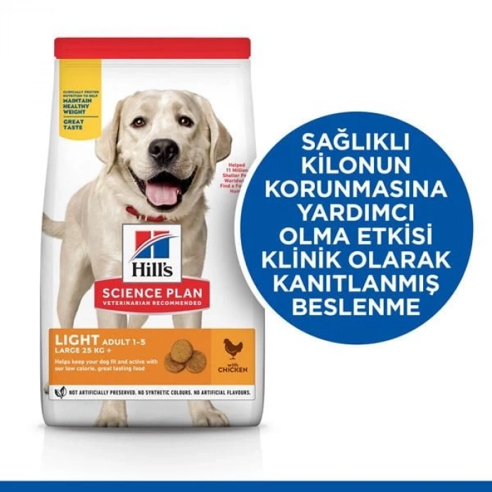 Hills Light Büyük Irk Tavuklu Diyet Köpek Maması 14 Kg