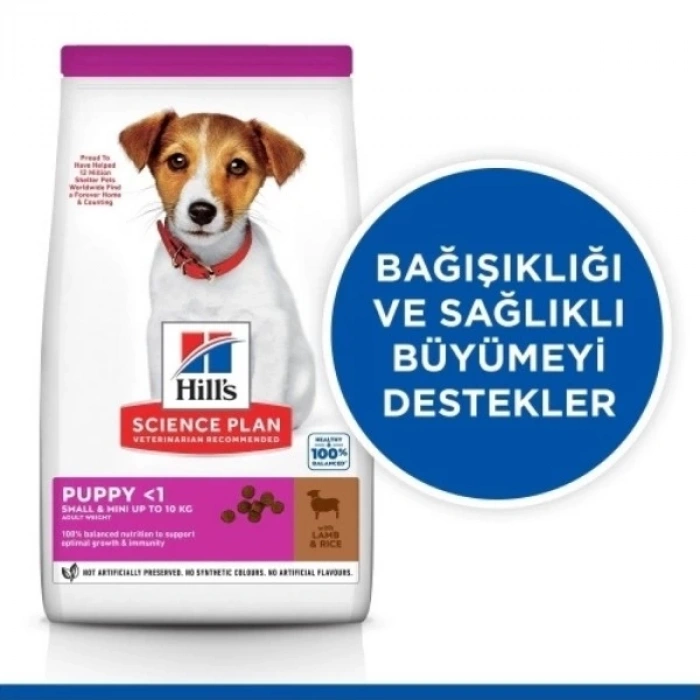 Hills Puppy Small & Mini Kuzu Etli Küçük Irk Yavru Köpek Maması 3 Kg