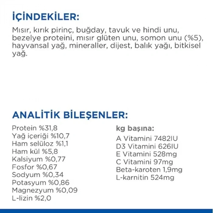 Hills Somonlu Kısırlaştırılmış Yetişkin Kedi Maması 13+2 Kg Hediyeli