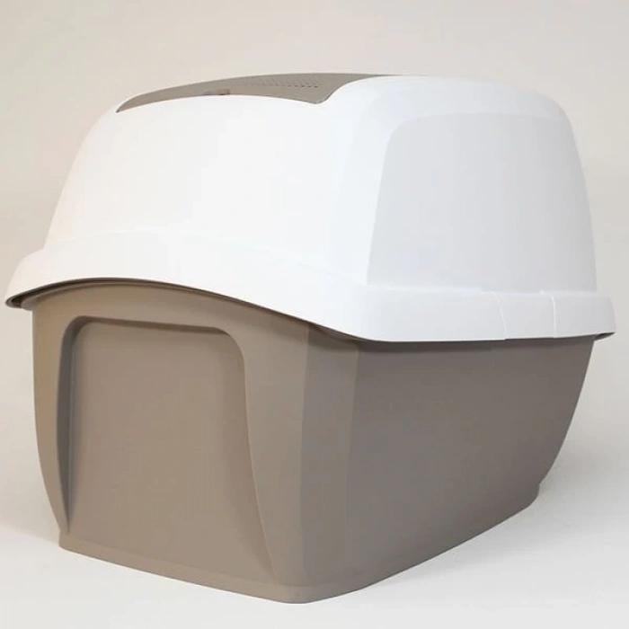 İmac Maddy Junior Üstü Açılır Kapalı Kedi Tuvaleti Gri 57x43x41 Cm