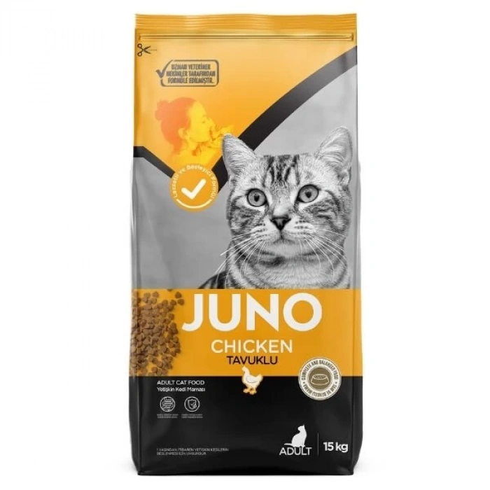 Juno Tavuklu Yetişkin Kedi Maması 15 Kg