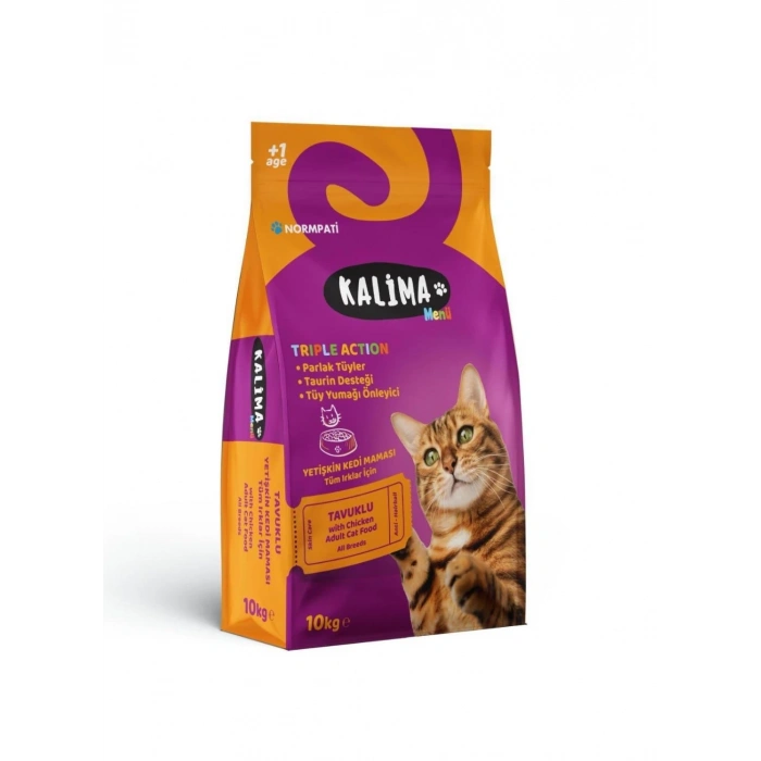 Kalima Tavuklu Yetişkin Kedi Maması 10 Kg | Doğal İçerikli, Dengeli Beslenme