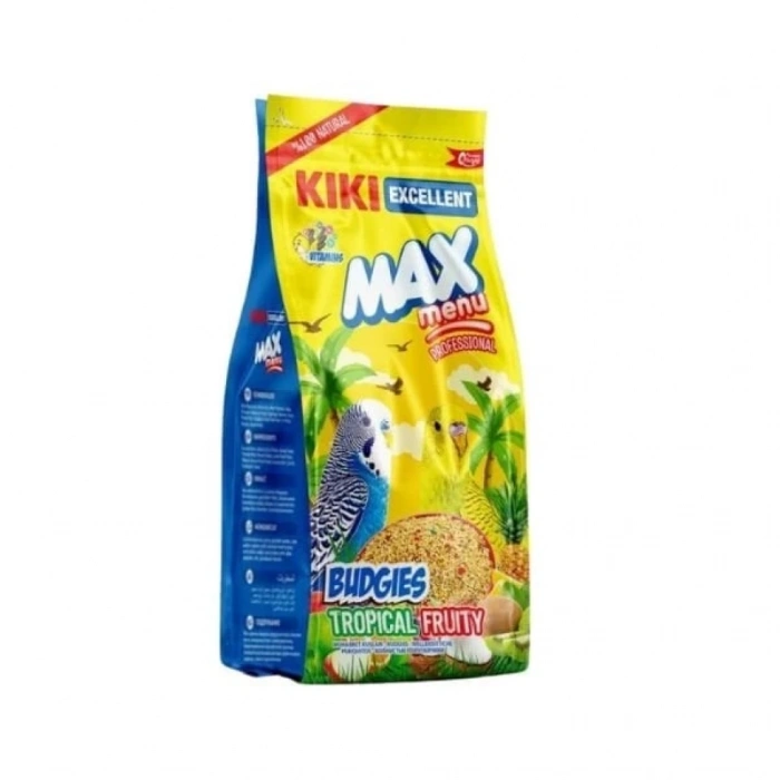 Kiki Excellent Max Menu Tropikal Meyveli Muhabbet Kuşu Yemi 6x 500 Gr