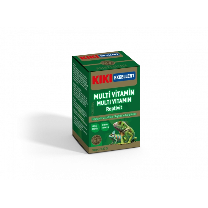 Kiki Excellent Multi Vitamin Reptivit Sürüngenler ve Amfibiler için Toz Mineral 100 Gr