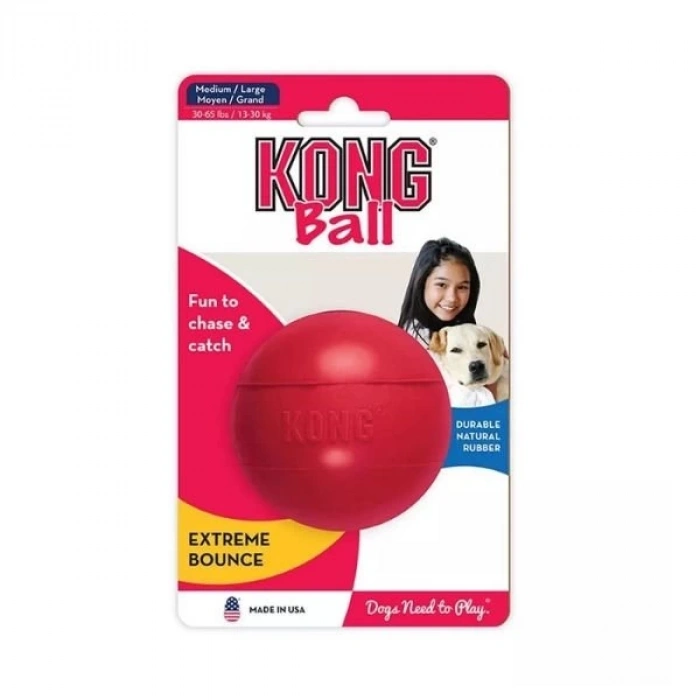 Kong Delikli Top Şeklinde Çok Amaçlı Köpek Oyuncağı Medium/Large