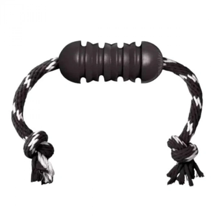 Kong Extreme Dental Diş Temizliği için İp Sallantılı Ultra Sert Köpek Oyuncağı Medium