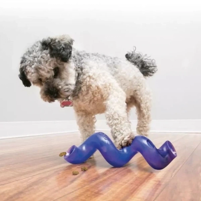 Kong Treat Spiral Şeklinde Köpekler için Ödül Maması Dağıtma Oyuncağı Large