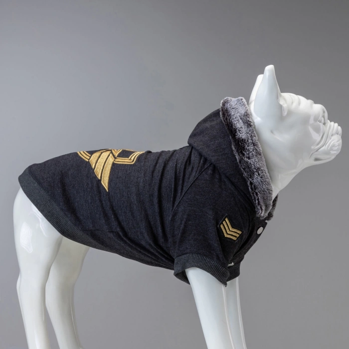 Lindo Dogs Army General Sweatshirt Köpek Kıyafeti Antrasit Beden 6