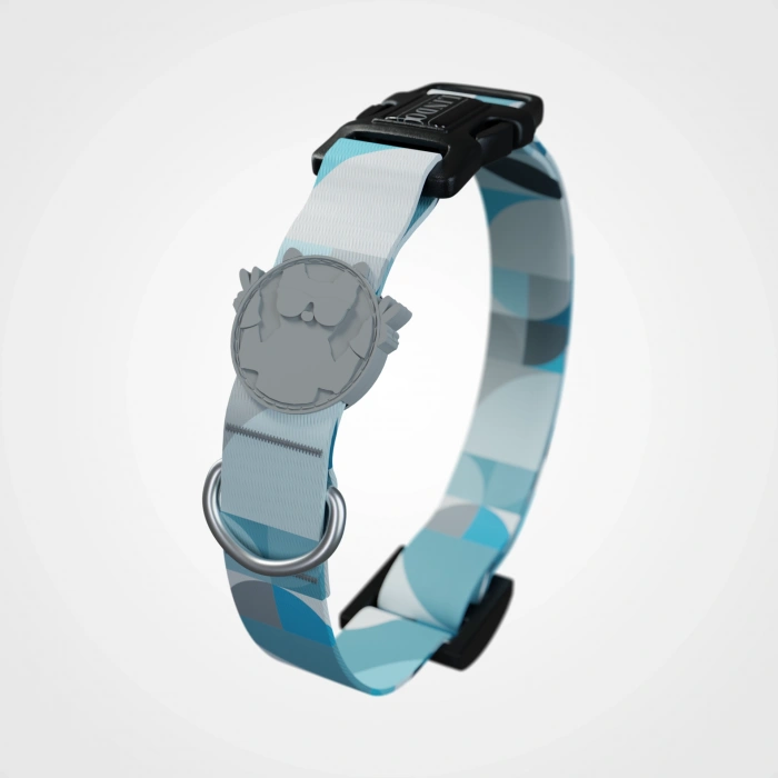 Lindo Dogs Breeze Köpek Boyun Tasması Beyaz/Mavi Medium