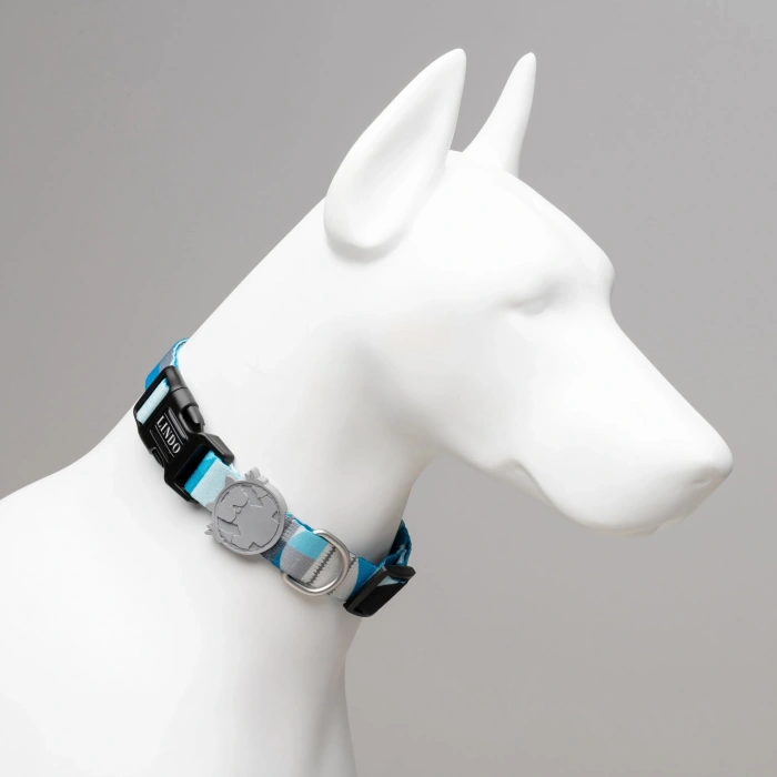 Lindo Dogs Breeze Köpek Boyun Tasması Beyaz/Mavi Small