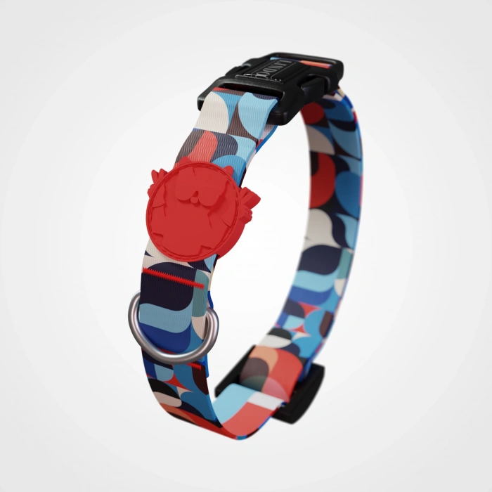 Lindo Dogs Red Line Köpek Boyun Tasması Kırmızı/Mavi Medium