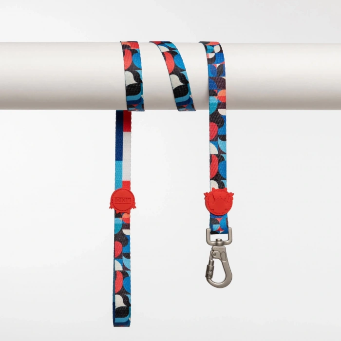 Lindo Dogs Red Line Köpek Gezdirme Kayışı Kırmızı/Mavi Medium