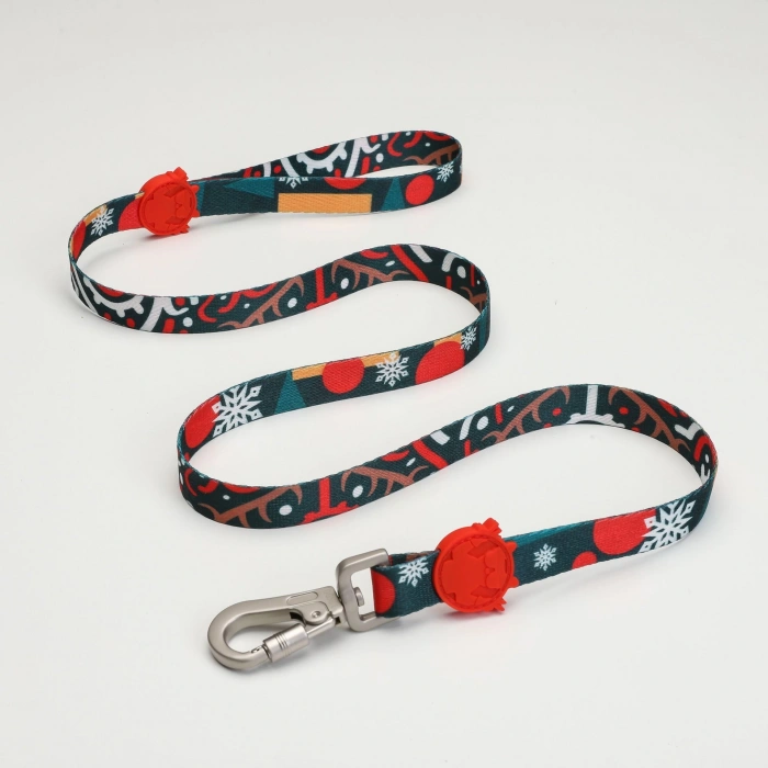 Lindo Dogs Reindeer Köpek Gezdirme Kayışı Kırmızı/Yeşil Tasması Large