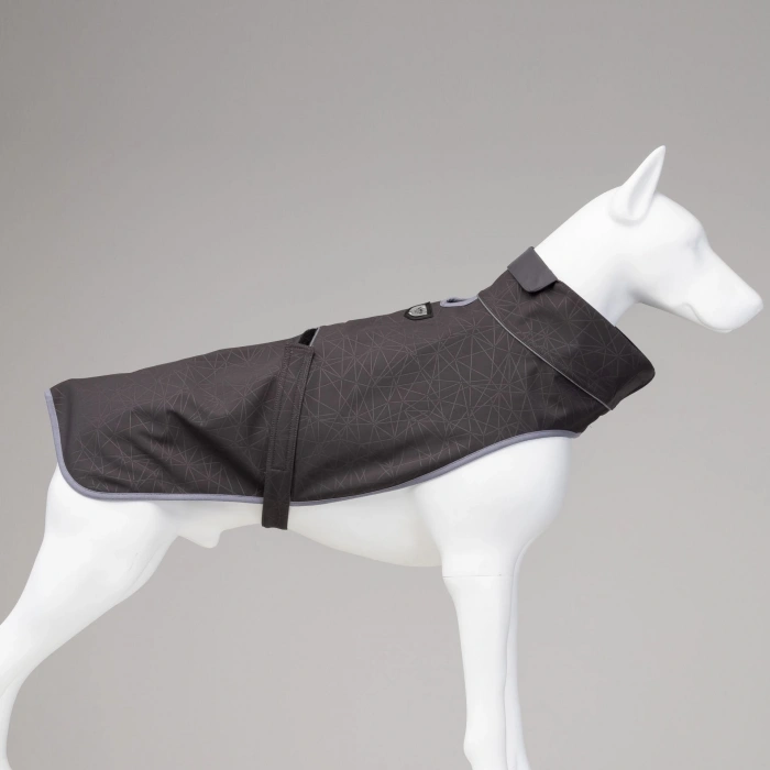 Lindo Dogs Softshell Magnetic Köpek Yağmurluğu Siyah Beden 4