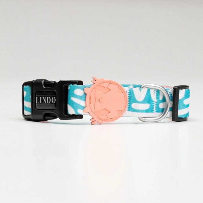 Lindo Dogs Touch Köpek Boyun Tasması Beyaz/Mavi Large