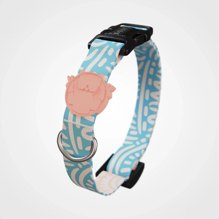 Lindo Dogs Touch Köpek Boyun Tasması Beyaz/Mavi Medium