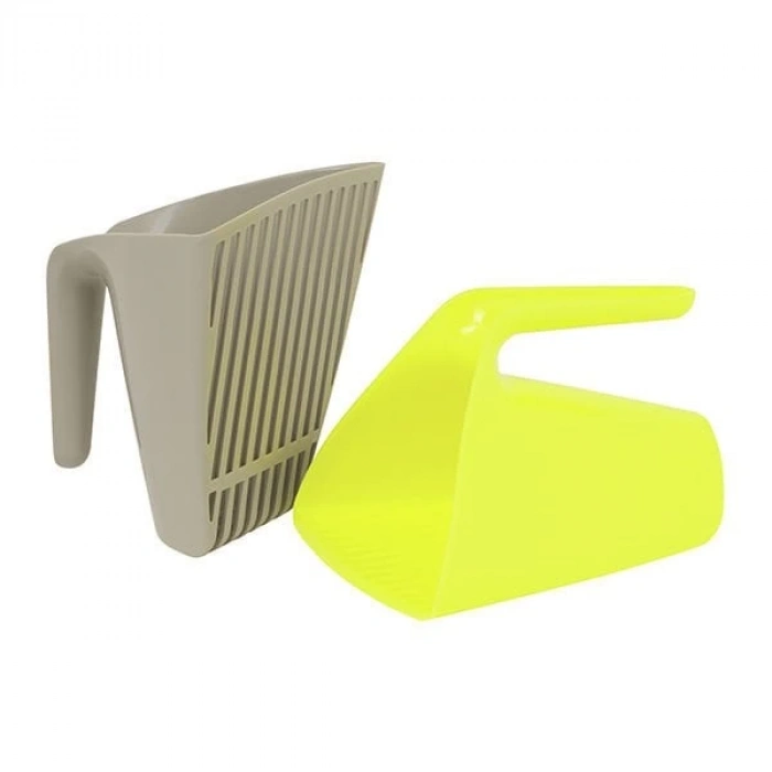 Moderna Scoop-Sift V Kedi Kumu Küreği Gri 13.5x15.5x13 Cm