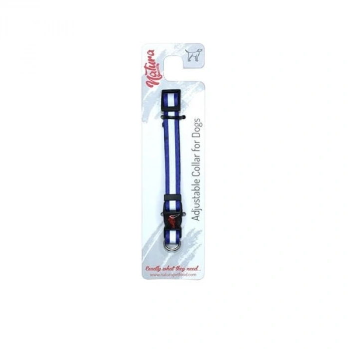 Natura Reflektörlü Köpek Boyun Tasması Xxxsmall/Xxsmall Mavi