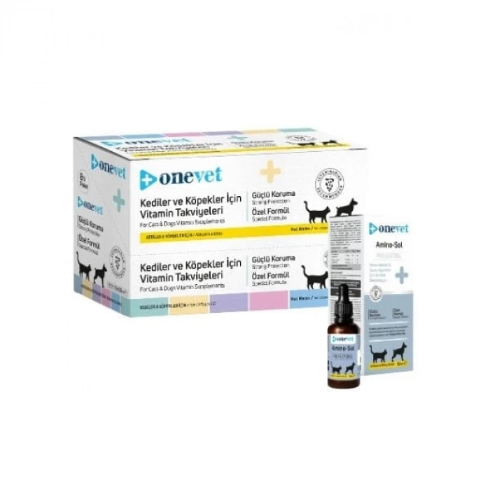 OneVet Amino-Sol Kedi ve Köpekler İçin Gelişim Destekleyici Damla 50 Ml