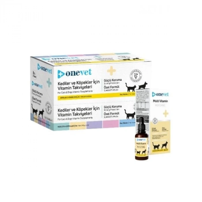 OneVet Multi Vitamin Kedi ve Köpekler İçin Kemik ve Kas Güçlendirici Vitamin Takviyesi 50 Ml