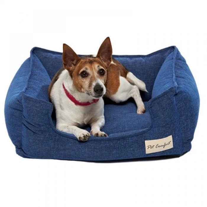 Pet Comfort Alpha Mirandus Kedi ve Köpek Yatağı Mavi Xsmall 48x58 Cm