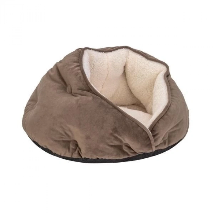 Pet Comfort Paris Perla Kedi ve Köpek Yatağı Kahverengi 50 Cm