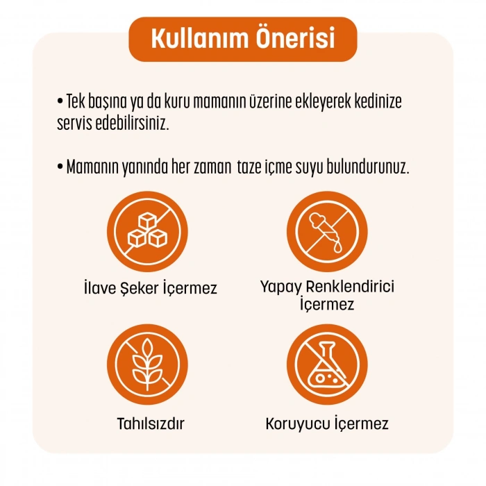 PetzzCats Lezzetli Sos İçinde Tiftiklenmiş Taze Tavuk Etli Konserve Kedi Maması 70 Gr