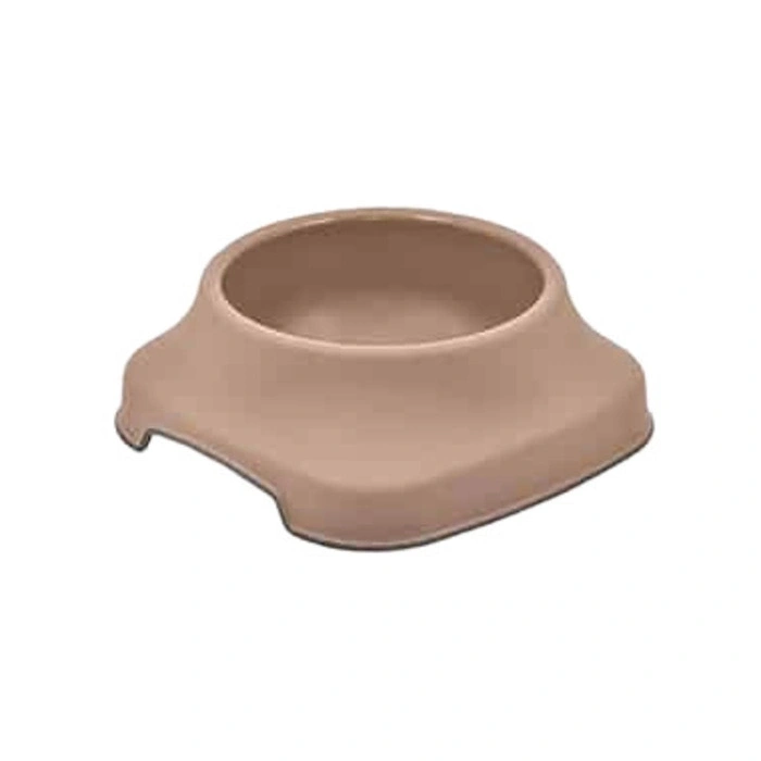 Plastart Plastic Pet Round Food Bow Taupe 2 Lt