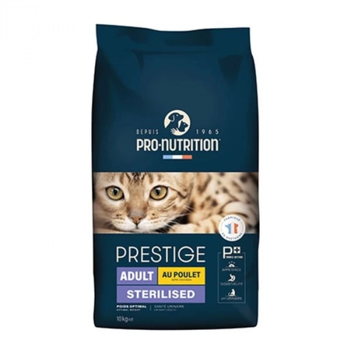 Pro Nutrition Prestige Adult Sterilised Tavuklu Kısırlaştırılmış Yetişkin Kedi Maması 10 Kg