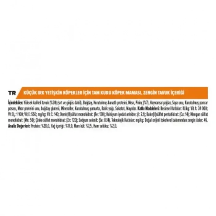 Pro Plan Adult Small Mini Tavuklu Yetişkin Köpek Maması 3 Kg