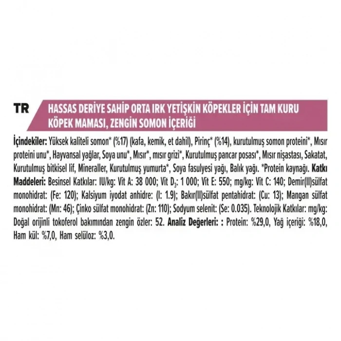 Pro Plan Adult Somonlu Yetişkin Köpek Maması 3 Kg