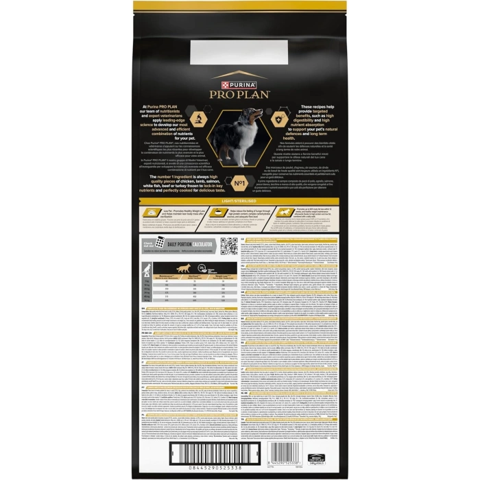 Pro Plan Light Sterilised Beyaz Balıklı Kısırlaştırılmış Yetişkin Köpek Maması 14 Kg