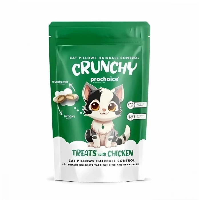Prochoice Crunchy Tüy Yumağı Önleyici Tavuklu Kedi Ödül Maması 60 Gr