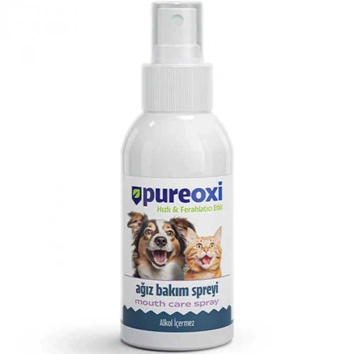 Pureoxi Kedi Köpek Ağız Bakım Spreyi 100 ml