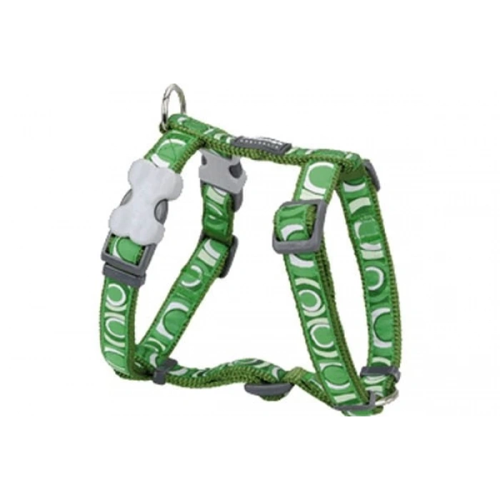 Red Dingo Circadelic Desenli Köpek Göğüs Tasması Yeşil 25 Mm